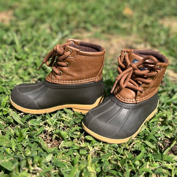 Sperry Kids’ Port Duck Boots | Size 6M Brown Tan Waterproof | Toddler Unisex Boy - Picture 1 of 16